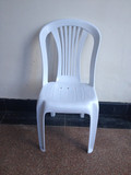 休闲椅子/塑料椅子/户外桌椅/休闲桌椅/无扶手餐椅 白色