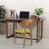 简约欧式白橡木书桌胡桃木书桌家用纯实木电脑桌带抽屉写字桌家具