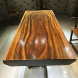 奥坎花梨原木大板桌 菠萝格纯实木大板 2米长简约办公会议桌 现货