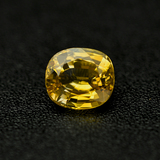 斯里兰卡产天然黄色蓝宝石裸石4.22ct戒面GIC证书