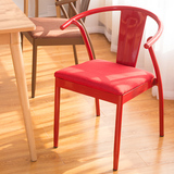 铁艺餐椅简约美甲椅客厅铁皮椅休闲咖啡酒吧loft金属椅子设计师椅