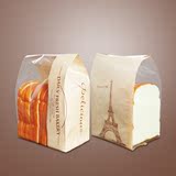 烘培包装袋10片装土司面包袋淋膜牛皮纸包装装袋开窗打包纸袋包邮