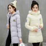 韩国潮2015新款韩版修身羽绒服女中长款大码加厚冬装外套特正品价