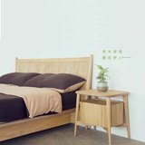 实木家具全实木床 白橡木床 双人床 简约现代 卧室家具 新品中式