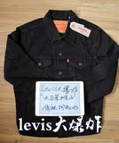 Levi's李维斯秋冬男士纯棉翻领黑色牛仔机车夹克外套72334-0144