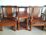 老船木家具  现代中式茶几茶椅 正宗沉船木茶桌茶椅组合
