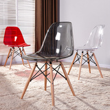 北欧宜家创意设计师椅子 现代简约休闲个性透明会所餐椅书房椅子