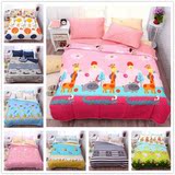 韩式 纯棉卡通儿童绗缝空调被二件套夏凉被床盖 床单 床上用品