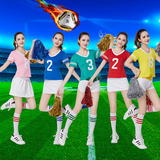 新款女啦啦操男拉拉队服装少女时代套装足球宝贝啦啦队团体演出服