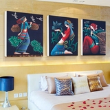 现代中式民族风客厅装饰画沙发背景墙卧室床头画玄关壁画挂画人物