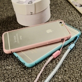 挂绳iphone6 plus手机壳边框 苹果6/6s金属边框5s手机套新款日韩