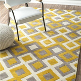 欧式时尚格子客厅地毯卧室现代简约茶几地毯宜家样板间满铺定做