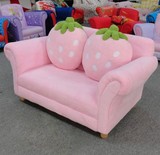 儿童沙发 幼儿园组合可爱卡通座椅草莓布艺宝宝公主婴幼儿小沙发