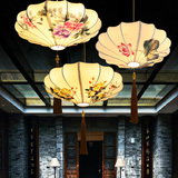 中式手绘吊灯创意酒店茶楼书房过道工程餐厅灯具现代仿古艺术灯笼