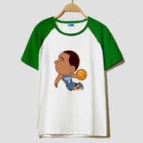 厂家NBAT恤Q版卡通库里科比麦迪蒂韦德圆领短袖半袖篮球T恤