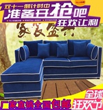 美式沙发床可折叠小户型多功能1.8米1.5米宜家两用布艺书房沙发床