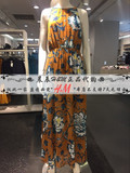 H&M正品折扣代购M新款3月女装松紧腰无袖雪纺连衣长裙原价399