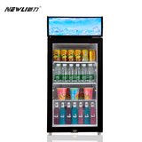 联保新力带灯箱留样柜商用小冰箱家用单门透明饮料展示柜冷藏柜