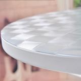 餐桌透明布水晶版 水晶板茶几防水软质玻璃圆形桌垫裁剪圆形桌面