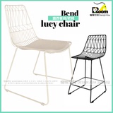 bend lucy chair镂空铁丝椅 铁艺创意家具餐椅简约洽谈设计师椅子