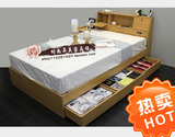 榻榻米床宜家1.8米1.5双人床简约现代板式床高箱储物床收纳床定制