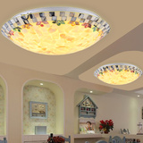 地中海贝壳灯LED创意卧室吸顶灯艺术灯饰个性欧式过道阳台灯具
