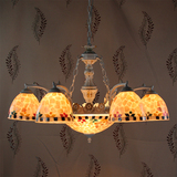 欧式吊灯地中海客厅灯卧室灯创意温馨田园餐厅吊灯艺术个性贝壳灯