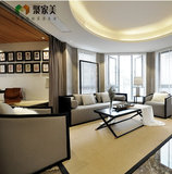 新中式沙发组合客厅实木沙发现代仿古酒店售楼处布艺沙发禅意家具