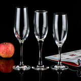 无铅水晶高脚香槟杯 创意透明红酒玻璃杯子 家用笛型宽口酒杯包邮