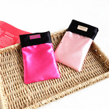 MOCHIYIA专柜赠品 糖果小姐 玫红色 粉色 苹果手机袋收纳包 5.5寸