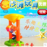 儿童沙滩玩具大号沙漏小桶铲子玩沙戏水加长加厚玩具双轮水车批发