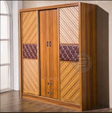 滑门衣柜开门推拉门结合包邮1.8米大衣柜平开门趟门移门木质衣橱