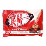3袋包邮 日本进口KitKat雀巢奇巧原味牛奶巧克力威化夹心饼干14枚