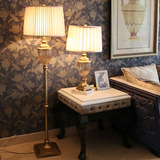 台灯卧室 美式床头灯 创意奢华玻璃欧式时尚结婚庆客厅落地灯台灯