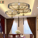 现代新中式布艺灯笼吊灯酒店茶楼餐厅客厅卧室灯具创意艺术吊灯