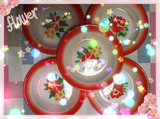 14-30厘米怀旧经典传统印花汤菜餐厅搪瓷盘子碟主题饭店火锅串
