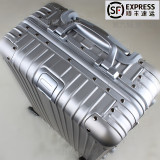 正品代购hk iTO玫瑰金拉杆箱万向轮镁铝框旅行箱密码箱行李箱硬箱