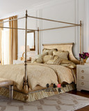 高端定制家具美式新古典实木双人床欧式宜家四柱床实木双人婚床