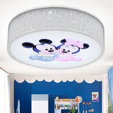 男女书房儿童房LED吸顶灯圆形可爱现代卡通米奇卧室护眼客厅灯具