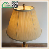 特价台灯落地灯布艺灯罩欧式中式米黄色百褶灯罩创意灯具配件现货