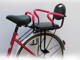 加厚加大坐垫自行车电动车儿童后置座椅自行车后座椅宝宝安全座椅