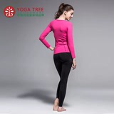 瑜伽服紧身瑜伽裤女跑步健身小脚裤多色印花 平衡长裤