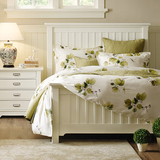 简约现代白色苏菲床美式实木床橡木床1.8米双人床1.5儿童床公主床