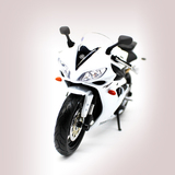 美驰图/玛莎图1:12白色合金摩托车模型雅马哈YZF-R1合金玩具模型