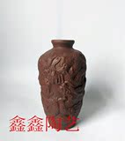 紫砂陶瓷 紫砂一斤九龙酒瓶酒坛陶瓷 土陶制品（40只箱）