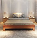 宜家简约实木榻榻米床实木床双人床架松木床 1.5米1.35米1.2米