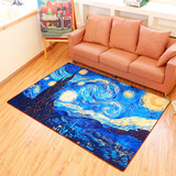星空现代简约抽象艺术后现代沙发茶几地毯客厅长方形卧室短绒地垫