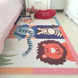 3d打印精品卡通儿童房地毯客厅沙发卧室床边防滑水洗可定制地毯