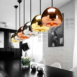 时尚吊灯简约单头玻璃客厅餐厅灯创意个性Lampada artist金色吊灯