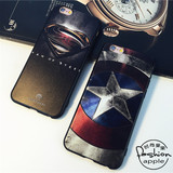 美国英雄iPhone6plus手机壳5.5 超人队长苹果6s硅胶保护套蝙蝠侠